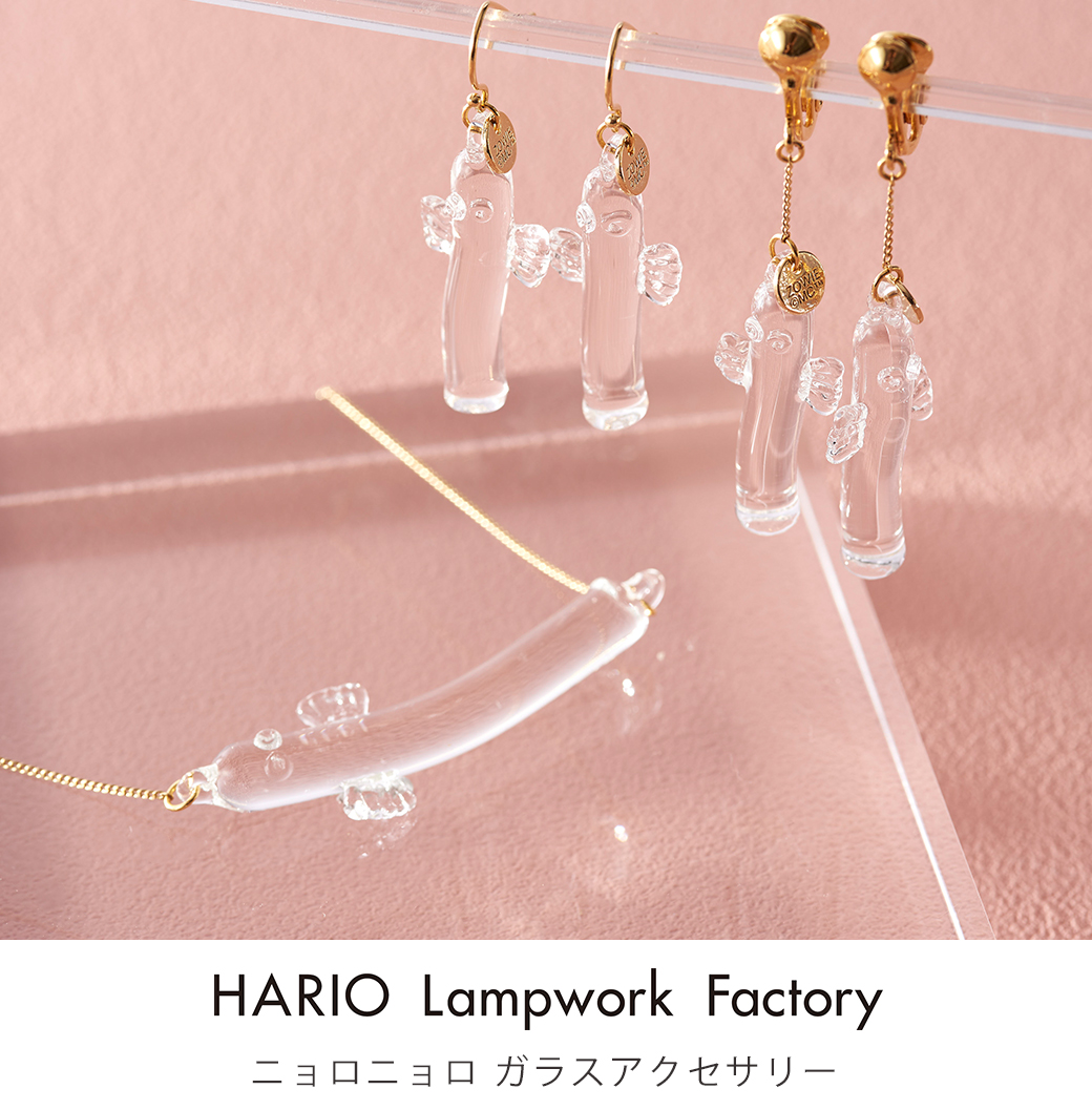 ムーミン Hario Lampwork Factory ニョロニョロガラスイヤリング Peikkoオリジナル ムーミン公式オンラインショップpeikko