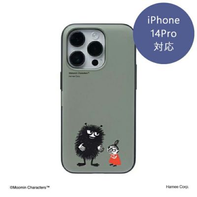 ムーミン】Latootoo カード収納型 ミラー付きiPhoneケース【iPhone 14